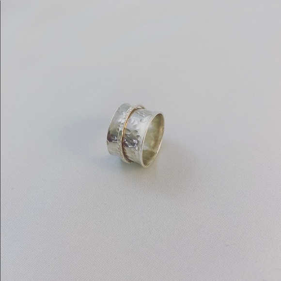 COPY - Hammered Sterling Silver Spinner Ring - Picture 1 of 1